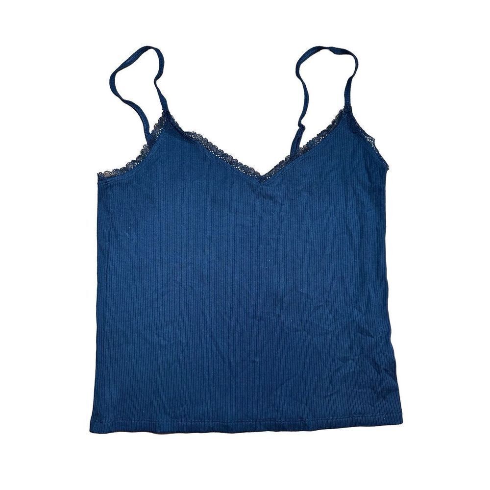 Wilfred Aritzia Navy‎ Blue Soft Cami Tank Womens Sz L